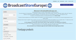 Desktop Screenshot of broadcaststoreeurope.com